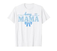 Retro Boy Mama Mother's Day 2026 Checkered Women Kids Cool Value Graphic T-Shirt, Men, White, XL