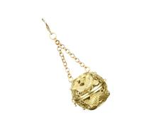 Retro Brass Aromatherapies Sphere with Hollowout Pattern Hanging Incenses Burners Scent Diffuser Car Ornament Vintage Aromatherapies