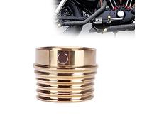 Retro Brass Drilled Exhaust Tip Motorcycle Muffler Pipe For Harley Dyna Sportster XL1200 Iron 833 Road King Electra Street Glide