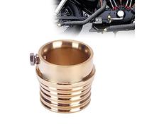 Retro Brass Drilled Exhaust Tip Motorcycle Muffler Pipe For Harley Dyna Sportster XL1200 Iron 833 Road King Electra Street Glide