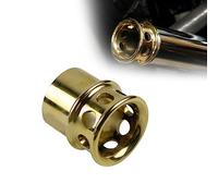 Retro Brass Drilled Exhaust Tip Motorcycle Muffler Pipe For Harley Dyna Sportster XL1200 Iron 833 Road King Electra Street Glide