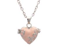 Retro Brass Heart Pendant Necklace With Secret Compartment For Accessories Adjustable Neck Chain Statement Jewelry Heart Resin Pendant