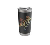 Retro Breakdancer Sketch Breakdance Dancer Stainless Steel Insulated Tumbler