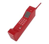 Retro Brick Cell Phone Ornament, Phone Prop Old Fashioned Portable Props, Phone Prop Portable Simulation Photographic Props for Photography Movie Scene Desktop Decoration (Red)