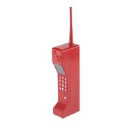 Retro Brick Cell Phone Ornament, Vintage Cellular Phone Model 90s Cellphone Prop for Photography Movie Scene Home Desktop Decoration (Red)