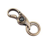 Retro Bronze Compass Keychain School College Grad Journey Bag Pendant Charm Sturdy Jewelry Distinguish Direction Compass Keychain For Men Women