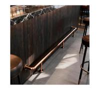Retro Brown Bar Foot Railing, Commercial Restaurant Pub Rest Rail Hardware Stainless Steel, Home Kitchen Island Leg Footrest Pole(1.1M/3.61FT)
