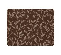 Retro Brown Grass Mouse Pad 11x9 Inch, Aesthetic Rectangle Desk Mat Non-Slip Rubber Base, 2mm Thick, Color69