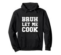 Retro Bruh Let Me Cook Meme Funny Let Him Cook Retro Vintage Pullover Hoodie