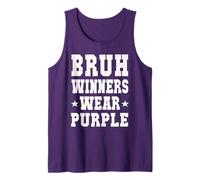 Retro Bruh Winners WEAR Purple Competition Game Day Tank Top