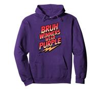 Retro BRUH WINNERS WEAR PURPLE Tournament Game Day My Cheer Pullover Hoodie