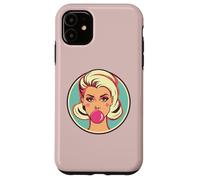 Retro Bubblegum Babe Blonde Pin-Up Style Pop Art Design Case for iPhone 11
