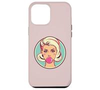 Retro Bubblegum Babe Blonde Pin-Up Style Pop Art Design Case for iPhone 12 Pro Max