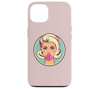 Retro Bubblegum Babe Blonde Pin-Up Style Pop Art Design Case for iPhone 13