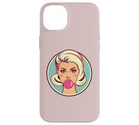 Retro Bubblegum Babe Blonde Pin-Up Style Pop Art Design Case for iPhone 14 Plus