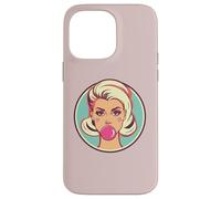 Retro Bubblegum Babe Blonde Pin-Up Style Pop Art Design Case for iPhone 14 Pro Max
