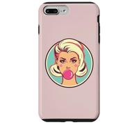Retro Bubblegum Babe Blonde Pin-Up Style Pop Art Design Case for iPhone 7 Plus/8 Plus