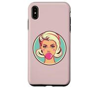 Retro Bubblegum Babe Blonde Pin-Up Style Pop Art Design Case for iPhone XS Max
