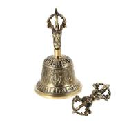 Retro Buddha Handbell Copper Temple Bell for Buddhism Ceremony