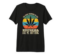 Retro Budtender Humor Expert Ask Me Anything Premium T-Shirt