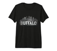 Retro Buffalo Landscape Vintage Souvenir Premium T-Shirt