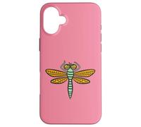 RETRO BUGS DRAGONFLY Cute Friendly Graphic Fun Cartoon Bug Case for iPhone 16 Plus