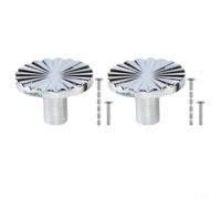 Retro Cabinet Hardware Set 2PCS Zinc Alloy Drawer Knobs with Screws for Dining Room Sideboards Living Room Media Consoles and Shelves (Silver)