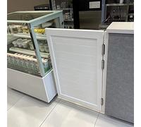 Retro Cafe Swinging DoorsSolid Wood Indoor Automatic Closure Parlor Doors Butler Entrance Gate W80xH90cm (31.5"x35.4") Perfect for Restaurants & Cafes