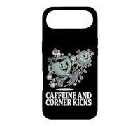 Retro Caffeine and Corner Kicks Soccer Mom Coffee Lover Case for iPhone Air