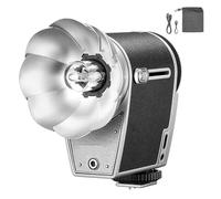 Retro Camera Flash, GN10 Vintage-Styled Speedlite Camera Flashes, 7 Steps Flash Power, 6200K±300K Color Temperature, Auto & Manual Modes, 28mm Focal Length, for Film Cameras