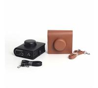 Retro Camera Protective Bag for instax Wide Evo with Adjustable Shoulder Strap PU Leather Cover Travel Protective Camera Case Anti-Scratch Dust-Proof and Shockproof Storage Bag (Brown)