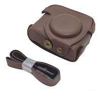 Retro Camera Protective Case for Canon PowerShot G16/G15 | PU Leather Cover with Short Strap, Compact Scratch and Drop Protection for Travel Photography and Daily Carry