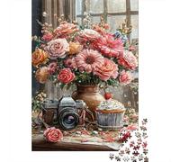 Retro Camera Still Life Beginners Jigsaw Puzzle 1000 Pieces Office Break Puzzle Stress Relief Activity 70x50cm/1000pcs