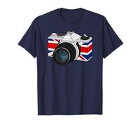 Retro Camera UK Flag, British Photographer, Photography T-Shirt
