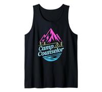 Retro Camp Counselor Wilderness Hiking Nature Staff Outing Tank Top