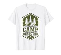 Retro Camp Director Camping Chaos Coordinator Crew Staff T-Shirt