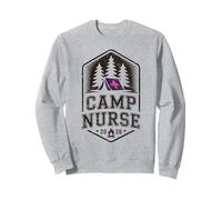 Retro CAMP NURSE Nursing School Outdoor Team Staff Counselor Sweatshirt