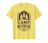 Retro Camp Nurse Nursing School Outdoor Team Staff Counselor T-Shirt