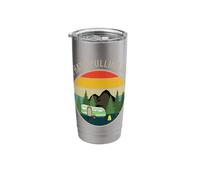 Retro Camper Camping I Hate Pulling Out Vintage RV Stainless Steel Insulated Tumbler