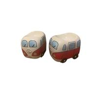 Retro Camper Ceramic Egg Cups (Set of 2)(Red)