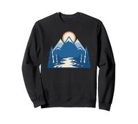 Retro camper exploring the beautiful wilderness mountains Sweatshirt