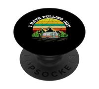Retro Campers Camping I Hate Pulling Out Vintage RV PopSockets Adhesive PopGrip