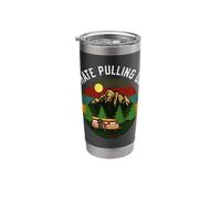Retro Campers Camping I Hate Pulling Out Vintage RV Stainless Steel Insulated Tumbler
