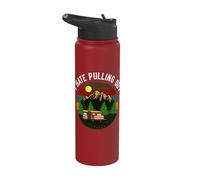 Retro Campers Camping I Hate Pulling Out Vintage RV Stainless Steel Insulated Water Bottle