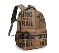 Retro Campervan Camping Tent 16 Inch All Over Print Backpack Kids School Bag Forest Sunset Outdoor Adventure Graphic (20)