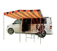 Retro Campervan Shade Canopy - Orange & Brown