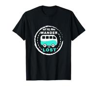 Retro Campervan T Shirt Not All Who Wander Are Lost T-Shirt
