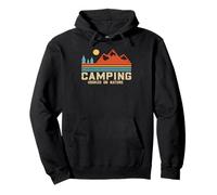 Retro Camping - Hooked On Nature for Hiking Pullover Hoodie