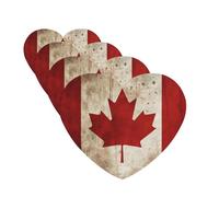 Retro Canada Flag Car Air Fresheners Cards Set of 4 Pieces Personalized Car Fresheners Gifts for Men Women Auto Aromatherapy Tablets Hanging Scented Cards for Wardrobe Bathroom