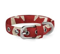 Retro Canada Flag Dog Collar, Soft Comfortable Pet Collar for Small & Medium Dogs, Adjustable Durable Cat Collars for Puppies